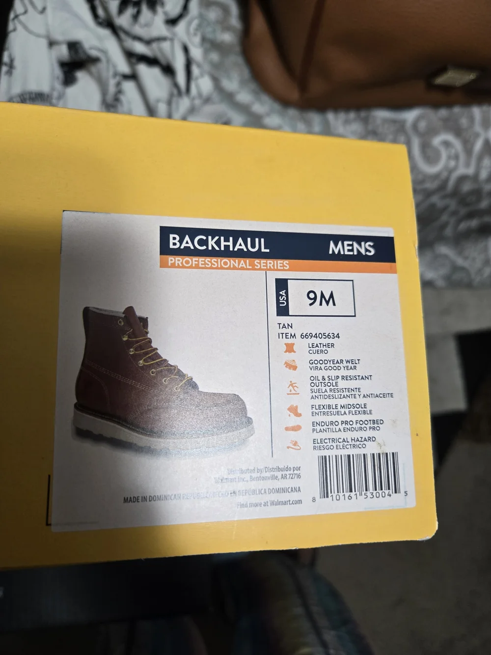 Herman Survivors Professional Series Backhaul Men's Work Boots Size 9M Tan NIB
